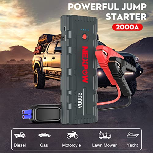 NEXPOW 2000A Car Jump Starter with USB Charge