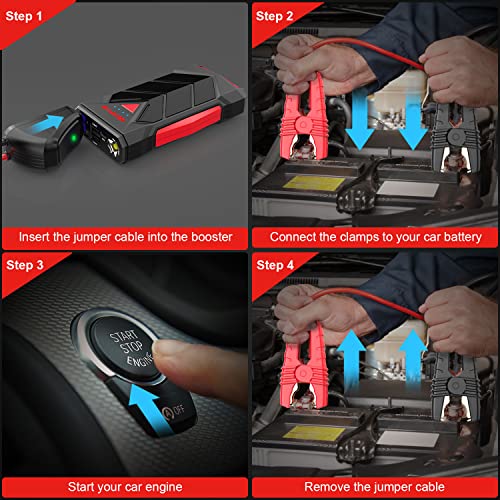 NEXPOW Portable Jump Starter for 12V Car Batteries