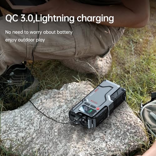 5-in-1 Jump Starter with Air Compressor - 2500A