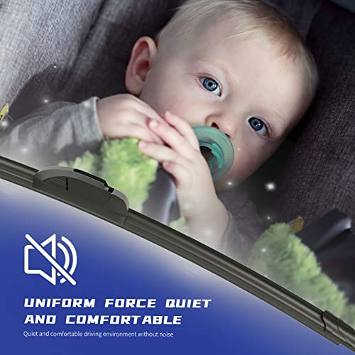 EMITHSUN Premium All-Season 22" Windshield Wiper Blades Pair