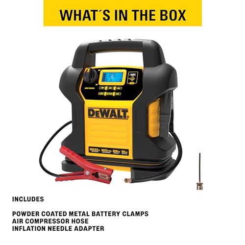 DEWALT Portable Power Station Jump Starter - 1600 Peak Amps