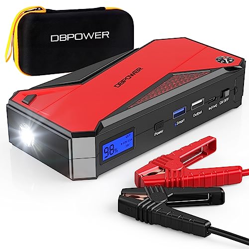 DBPOWER Portable Car Jump Starter 18000mAh - Black/Red