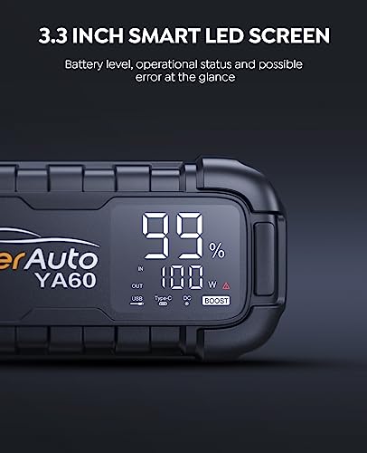 YaberAuto 6000A Portable Car Jump Starter Kit