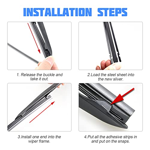 32" Boneless Windshield Wiper Blades for Trucks, Buses