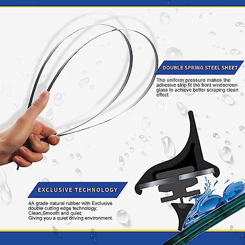 2014-2018 Chevy Silverado GMC Sierra Wiper Blades Set