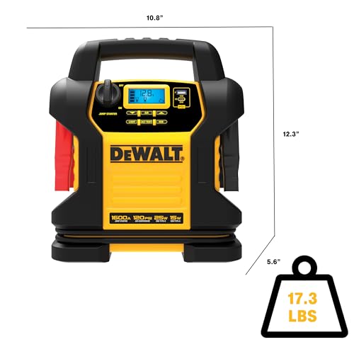 DEWALT Portable Power Station Jump Starter - 1600 Peak Amps