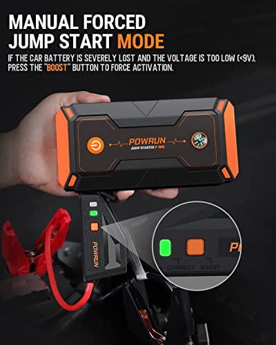 Powrun P-ONE 2000A Portable Jump Starter for Trucks