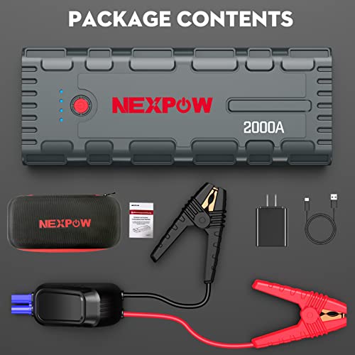 NEXPOW 2000A Car Jump Starter with USB Charge