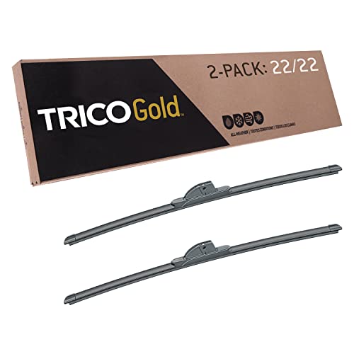TRICO Gold® 22 Inch Windshield Wiper Blades, Pack of 2