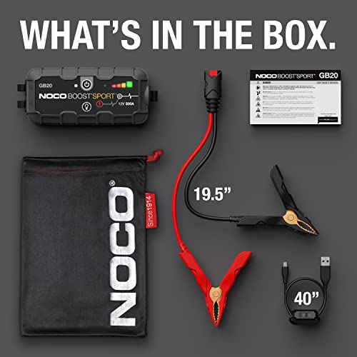 NOCO Boost Sport GB20 Lithium Jump Starter Pack