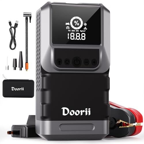 Doorii Q13 Jump Starter with Air Compressor, 4000A