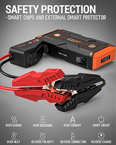 Powrun P-ONE 2000A Portable Jump Starter for Trucks