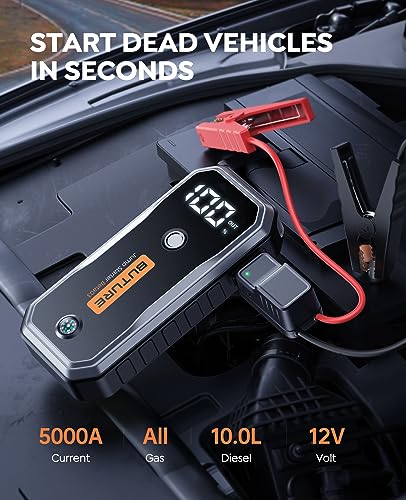 BUTURE 5000A Portable Car Jump Starter - All Gas/10L Diesel