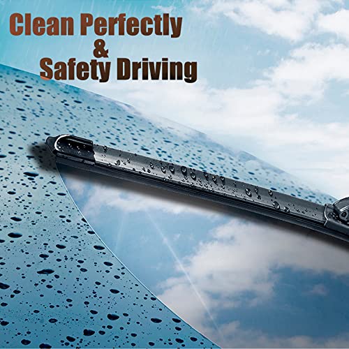 Front Windshield Wiper Blades Pair - 22"+22
