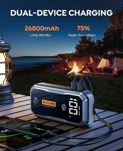 BUTURE 5000A Portable Car Jump Starter - All Gas/10L Diesel