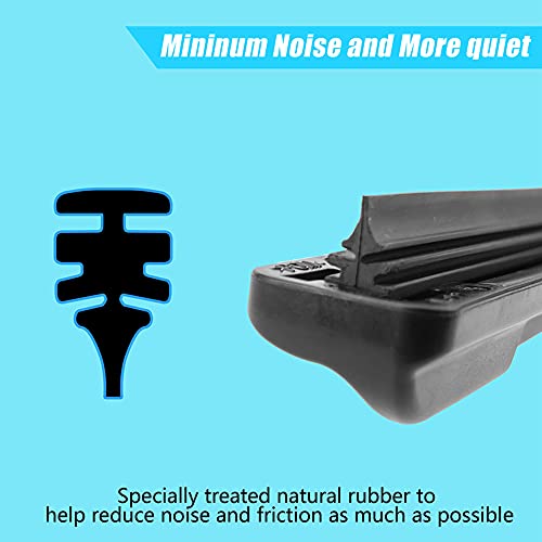 Premium 22" + 22" Truck Wiper Blades, 3-HE