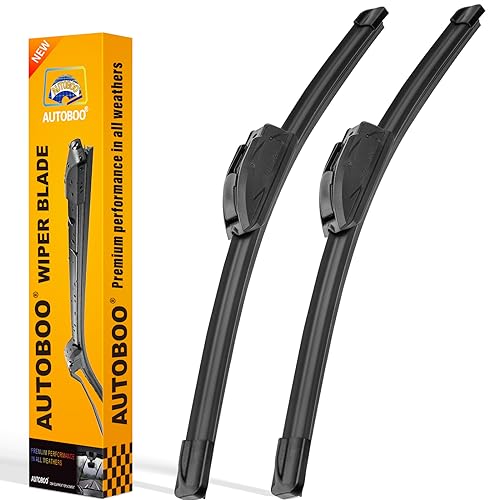 AUTOBOO Premium All-Seasons Truck Windshield Wiper Blades (Pair)