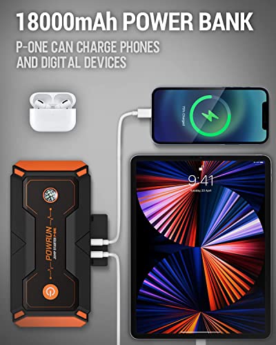 Powrun P-ONE 2000A Portable Jump Starter for Trucks