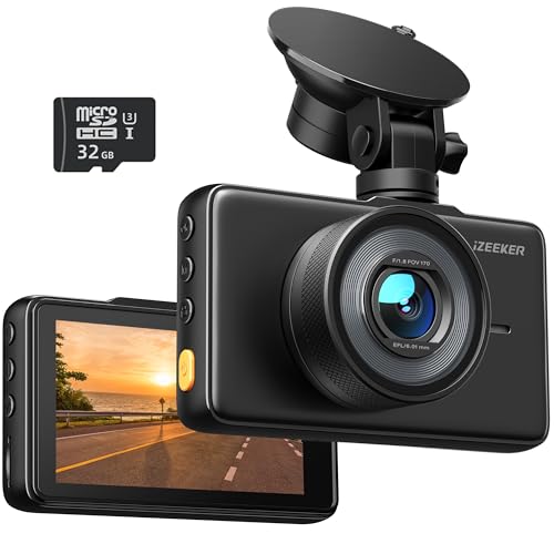 iZEEKER 1080P Full HD Dash Cam with Night Vision