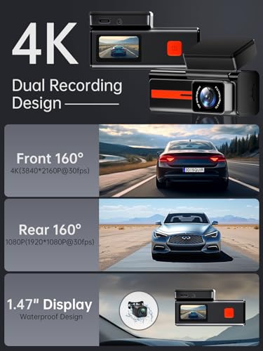 Vee S80 4K Dual Dash Camera Set