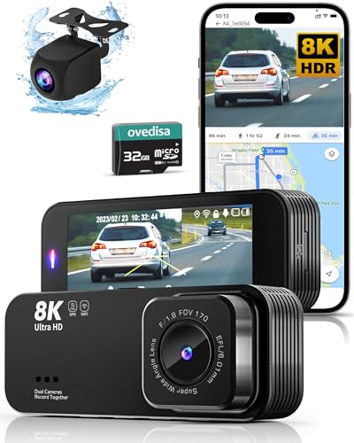 Truck Dash Camera 8K Full UHD Front/Rear Inside