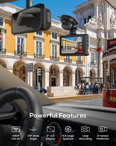 iZEEKER 1080P Full HD Dash Cam with Night Vision