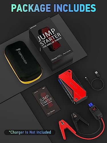 DBPOWER Portable Car Jump Starter 18000mAh - Black/Red