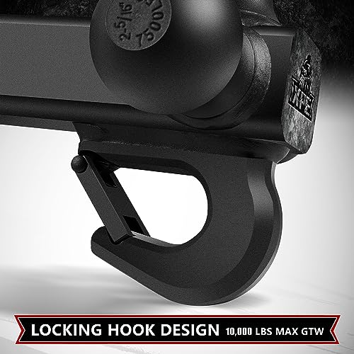 Trailer Hitch Tri Ball Mount with Self-Lock Latch