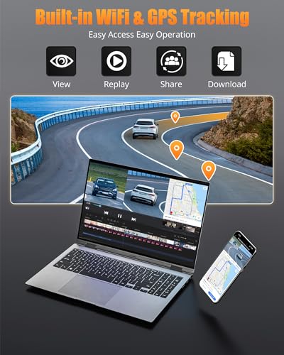 Truck Dash Camera 8K Full UHD Front/Rear Inside