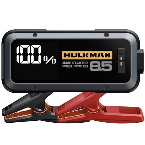 HULKMAN Alpha85 Smart Jump Starter for Trucks - Powerful Booster Pack