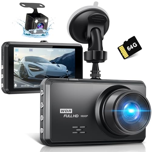 Miden S7 Dual Dash Camera with Wide Angle