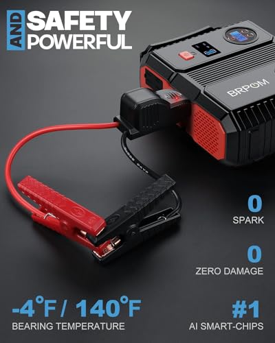 Portable Car Jump Starter with Air Compressor 150PSI