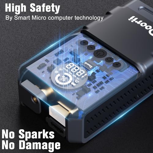 Doorii Q13 Jump Starter with Air Compressor, 4000A
