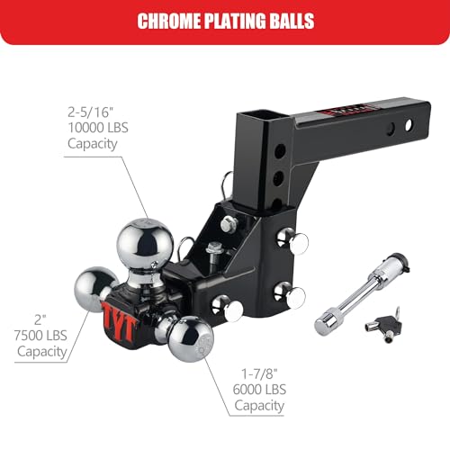 Adjustable Tri-Ball Hitch for Heavy Duty Trucks