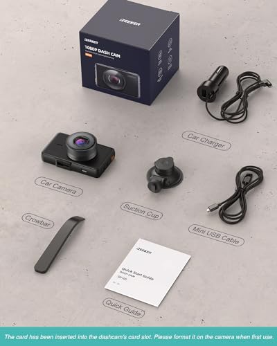 iZEEKER 1080P Full HD Dash Cam with Night Vision