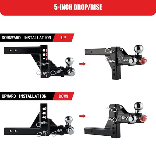Adjustable Tri-Ball Hitch for Heavy Duty Trucks