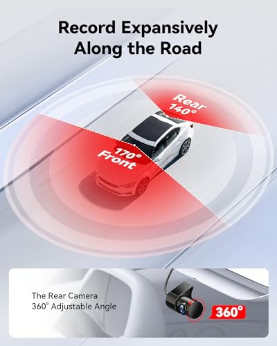 REDTIGER 4K Dual Dash Cam with Wi-Fi GPS