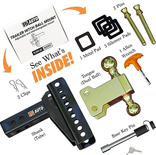 Adjustable Trailer Hitch for RV, Motorcycles & Powersports