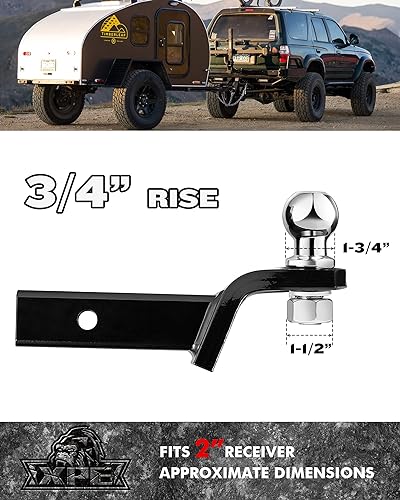 Trailer Hitch Mount with 2-Inch Ball & Pin