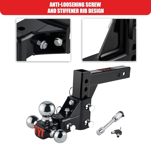 Adjustable Tri-Ball Hitch for Heavy Duty Trucks