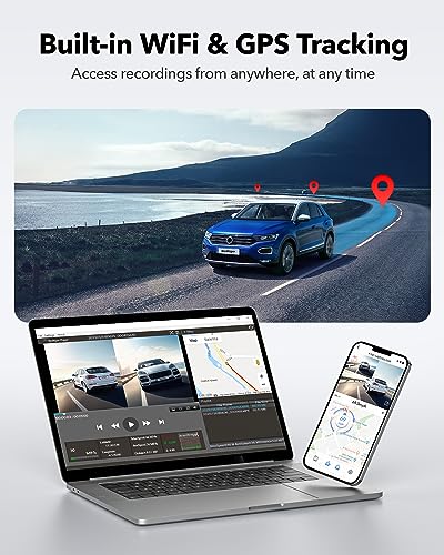 REDTIGER 4K Dual Dash Cam, Touch Screen 3.18