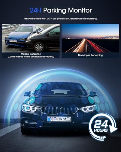 Wi-Fi Dash Cam with GPS, Night Vision, Loop Recording