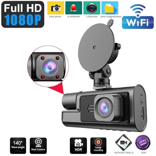 1080P FHD Dash Cam for Cars with Wide Angle