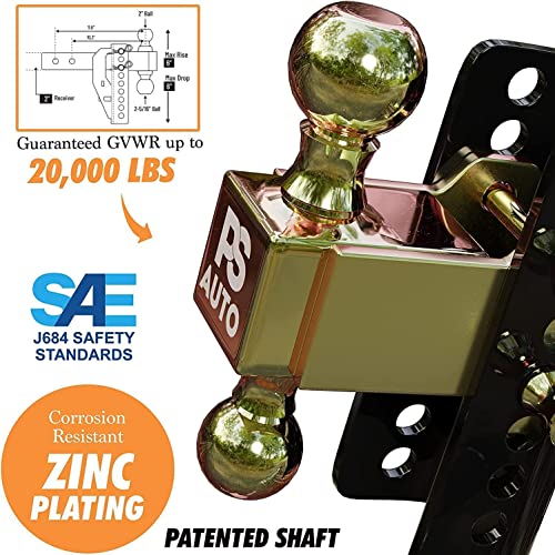 Adjustable Trailer Hitch for RV, Motorcycles & Powersports