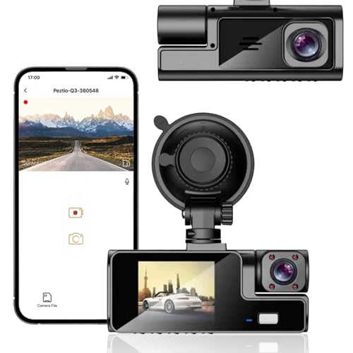 Upgrade Dual Lens Dash Cam with Night Vision/WiFi
