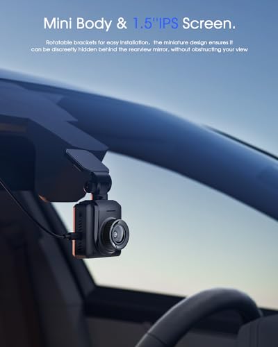 Wi-Fi Dash Cam with GPS, Night Vision, Loop Recording