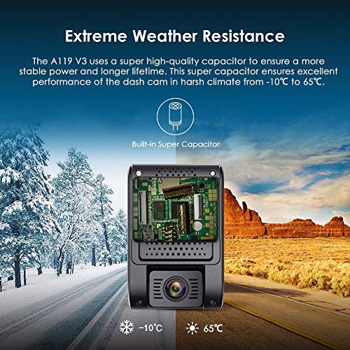 VIOFO A119 V3 2K Dash Cam with GPS