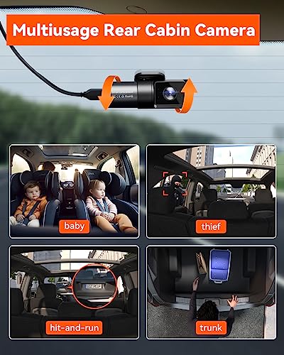 Vantrue N5 4CH WiFi 360° Dash Cam, Night Vision