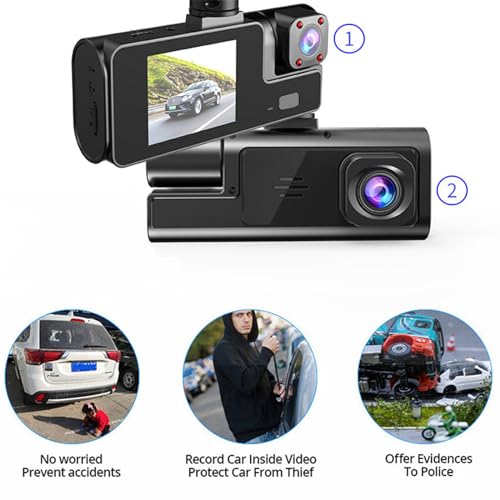 1080P FHD Dash Cam for Cars with Wide Angle