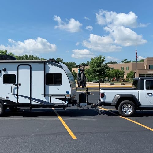 Adjustable Trailer Mount with Two Balls, Aluminum Hitch